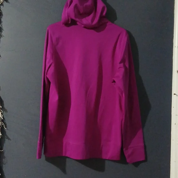 EUC Nike Magenta Hoodie with Gold Logo   Size Womens XL - Picture 5 of 6